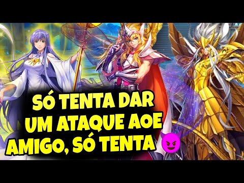 Melhor Trio Reflete Juntos: Misty, Sasha e Odisseus- Saint Seiya Awakening