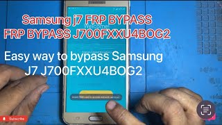 Samsung J7 FRP Bypass J700F