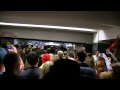 9 мая спуск в метро Славянский бульвар после салюта, исполнение песни Катюша 
