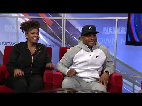 Comedians Tony Roberts and Katrina Pope