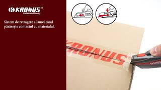 Cutter pliabil cu 3 pozitii si carcasa aluminiu 1+3 lame Kronus SK2H