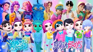 😈🎵 My Talking Angela 2 | K-POP DEMON HUNTERS VS Saja Boys | New Cosplay | Makeover 🔥✨