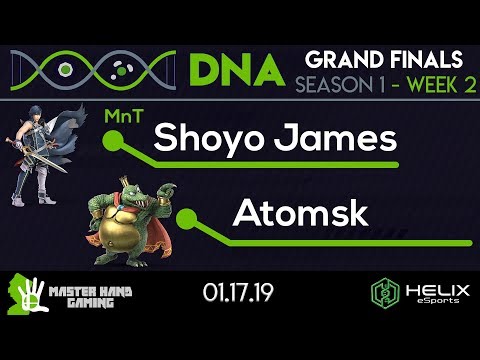 DNA 1.2 - Shoyo James (Chrom) vs Atomsk (DDD, Wii FIt, KRool) - Grand Finals