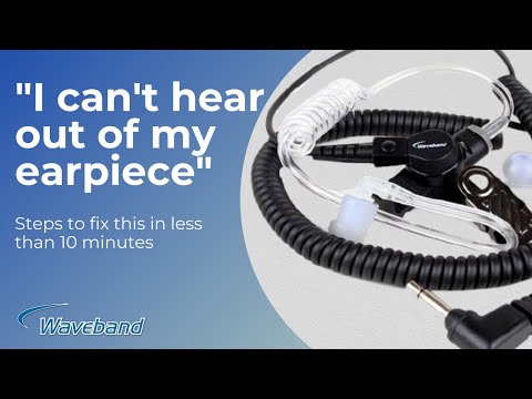 Part of a video titled Two-Way Radio Acoustic Tube Earpiece Troubleshooting In 5 Easy ...
