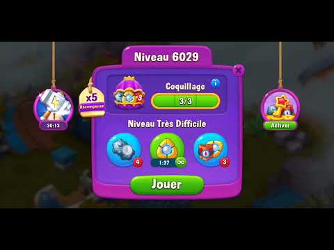 Fishdom level 6021 to 6030 / niveau 6021 au 6030