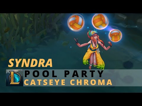 Pool Party Syndra Catseye Chroma - League Of Legends
