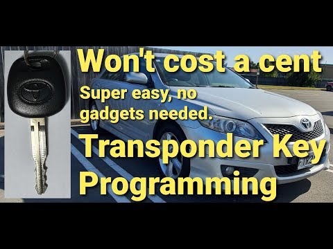 How to program Toyota transponder chip key for free - No gadgets required 😲