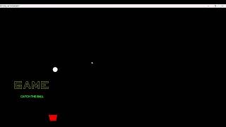 Catch the ball game in  c programming in opengl.