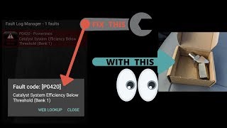 P0420 Error Fault code Toyota Prius Catalyst system below efficiency Bank 1 Bank 2 sensor catalytic