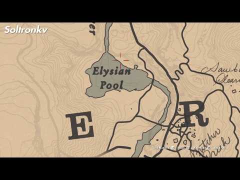 Red Dead redemption 2 : Elysian Pool Gold Bar Treasure Location
