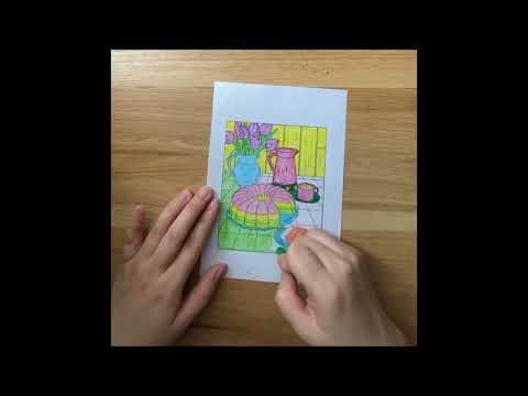 Pintor Uri: Tập Tô Màu Cho Bức Tranh Bánh Và Trà