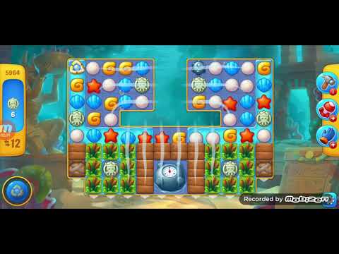 fishdom gameplay / level 5964 / It is like the ads? / thank you