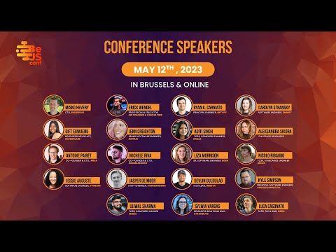 BeJS conf 2023: Speaker announcement!