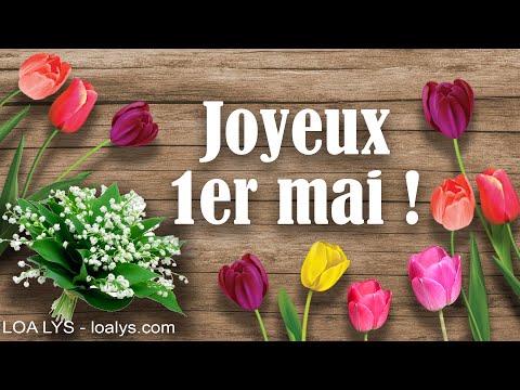322 - Joyeux 1er mai - un brin de muguet - message porte-bonheur