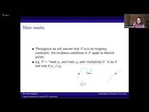 Lattice formulas for rational SFT capacities of toric domains - Ben Wormleighton