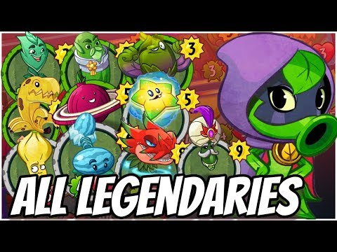 ALL Legendary Cards Challenge - Green Shadow | Plants vs Zombies Heroes Gameplay (2/22)