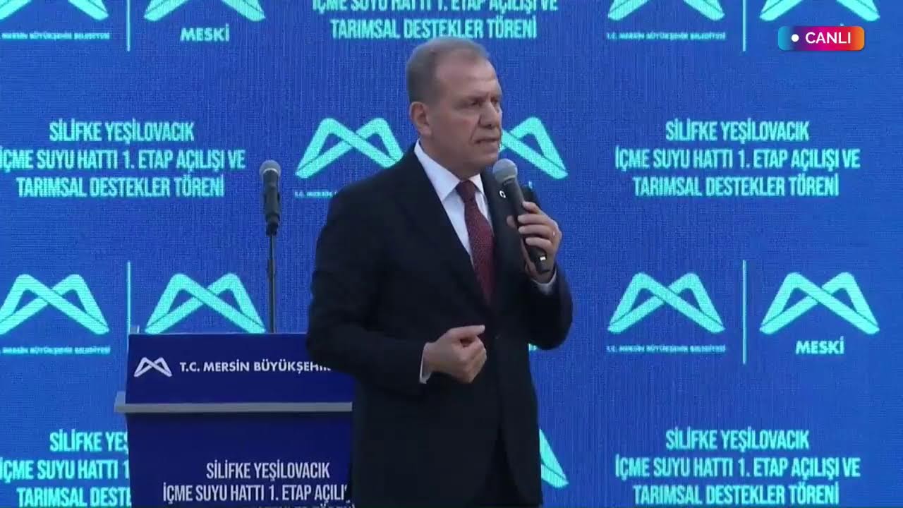 Silifke Yeşilovacık İçme Suyu Hattı 1. Etap Açılışı ve Tarımsal Destek Töreni | #Silifke #Canlı