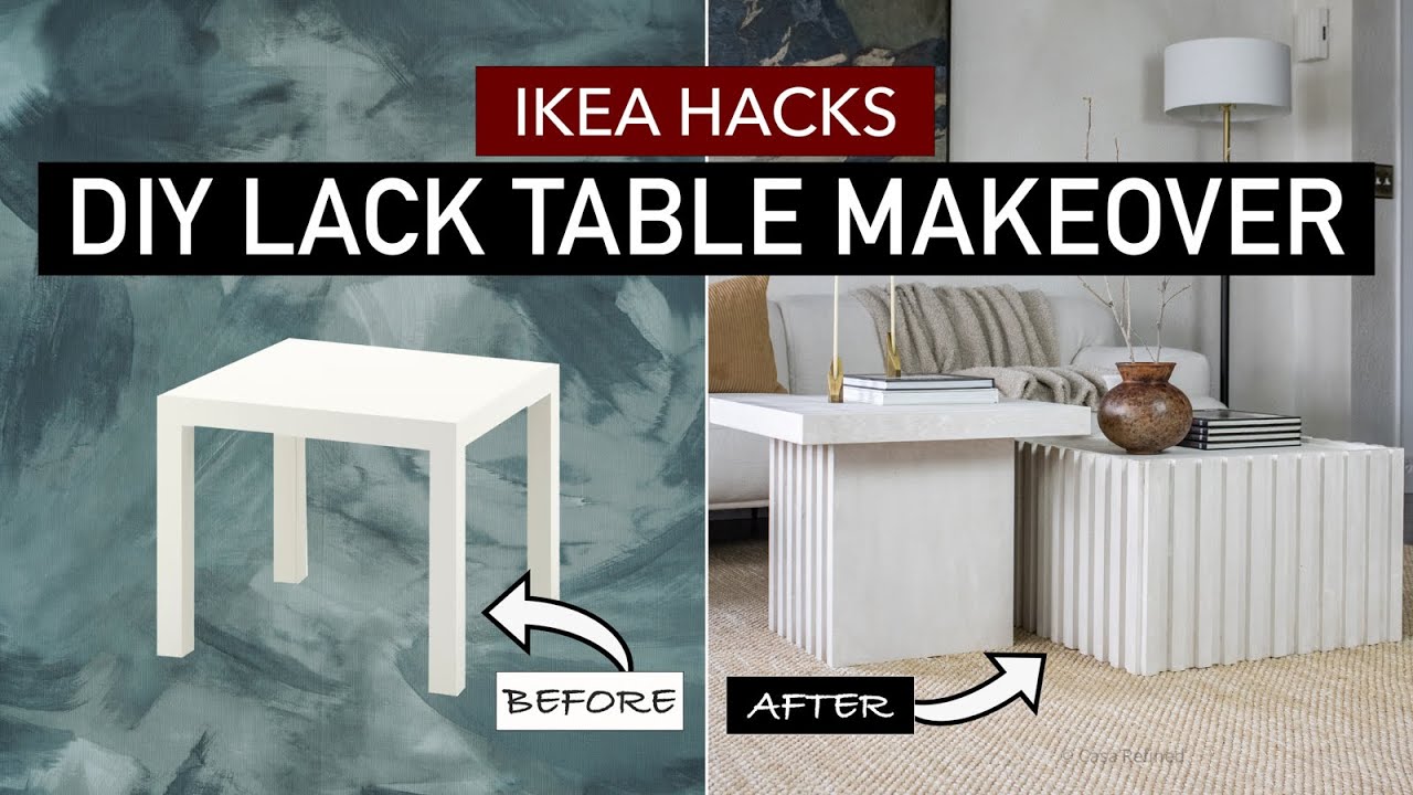 DIY IKEA Hacks ...I made the LACK table look expensive!