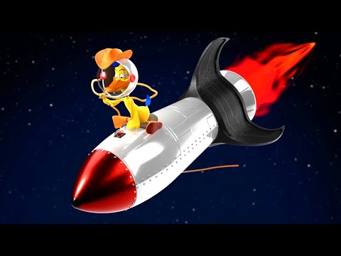 Paperotti in 'SPACE COWBOY' 🚀🤠 The Silly Funny Duck - Animated Short