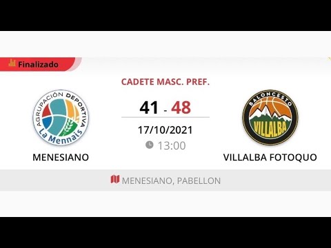 Cadete masc C MENESIANO - VILLALBA FOTOQUO