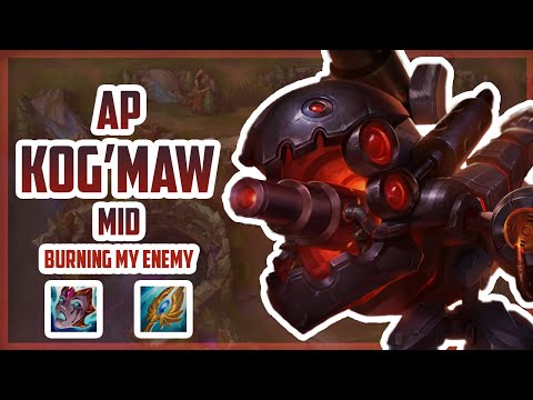 KEEP BURNING MY ENEMY USING AP KOG'MAW MID! | PoroX | League of Legends Season 11