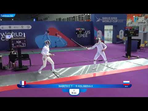 Sirius Epee 2022, WE Ind T64 Nabeth FRA - Kolobova RUS