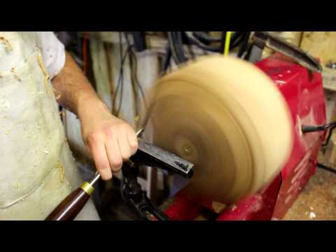 Grünholz Schalenrohlinge drechseln // Turning a Greenwood bowl