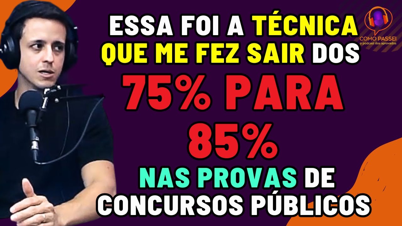 Técnica de Estudo Para Concurso Público Que a Alavancou de 75% a 85% de Acertos
