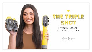 The Triple Shot Interchangeable Blow-Dryer Brush