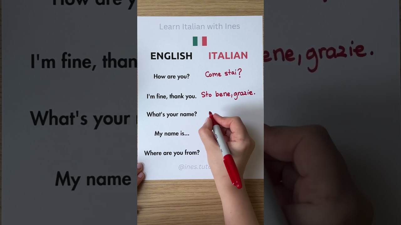 Italian for Beginners 🇮🇹