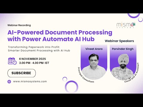 AI Powered Document Processing with Power Automate AI Hub |… - Partner
