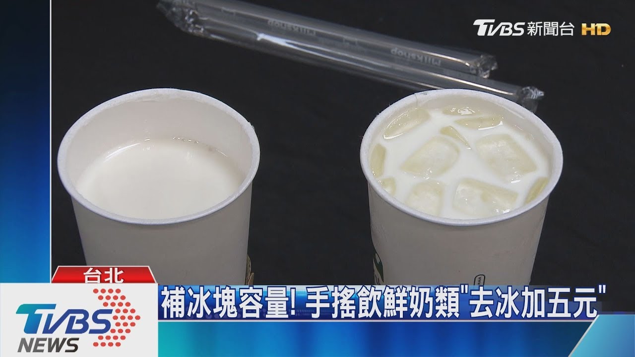 補冰塊容量！　手搖飲鮮奶類「去冰加五元」