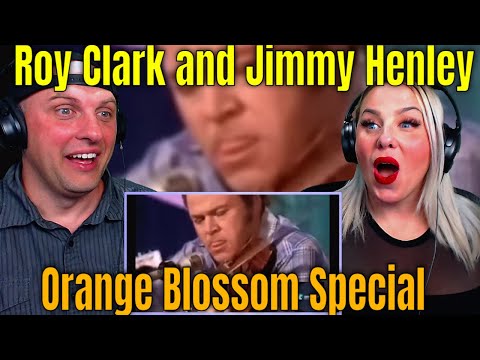First Time Reaction To Orange Blossom Special - Roy Clark and Jimmy Henley | THE WOLF HUNTERZ REACT