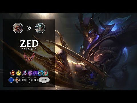 Zed Mid vs Tryndamere - EUW Grandmaster Patch 12.9