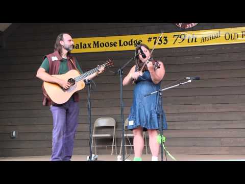 Melody Allegra Berger fiddle contest at Galax Fiddler's Convention 2014