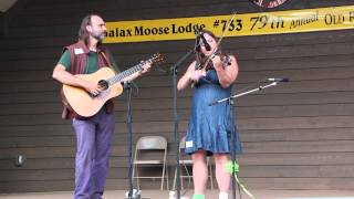 Melody Allegra Berger fiddle contest at Galax Fiddler's Convention 2014
