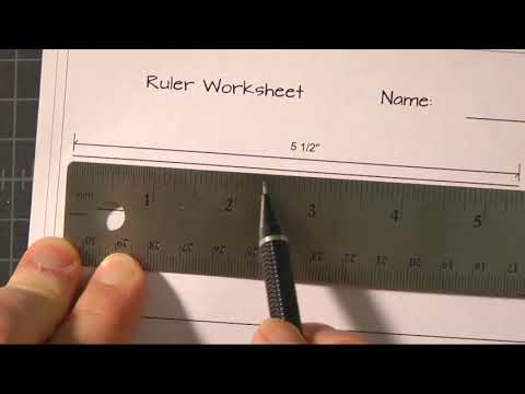 Fractions On A Ruler and worksheet for practice measuring