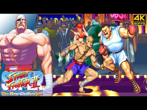スーパーストリートファイターII - サガット (アーケード/ 1993) 4K 60FPS