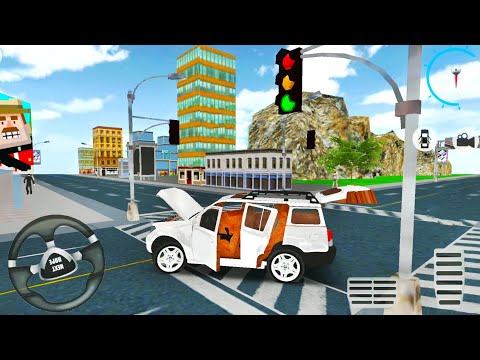Prado Car Driving Simulation - White City SUV Driver - Android Gameplay