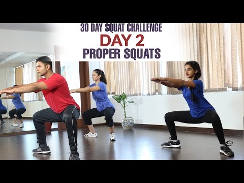 30日スクワットチャレンジ-2日目(正しいスクワットエクササイズ) (30 Days Squat Challenge - Day 2 ( Proper Squat Exercise ))
