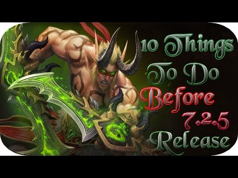 10 things to do before 7 2 5 release
