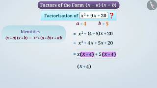 Factors of the form of (x+a)(x+b) | Part 1/3 | English | Class 8