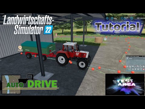 LS22 Autodrive Tutorial #07 Parkplatz zuweisen und Rückwärts fahren