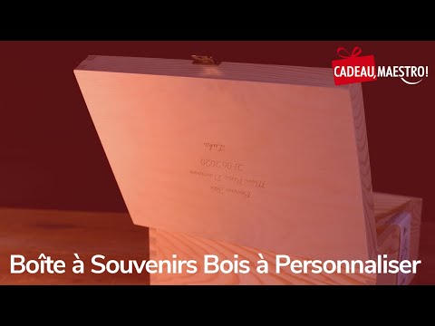 Boîte à Souvenirs Bois à Personnaliser - CadoMaestro