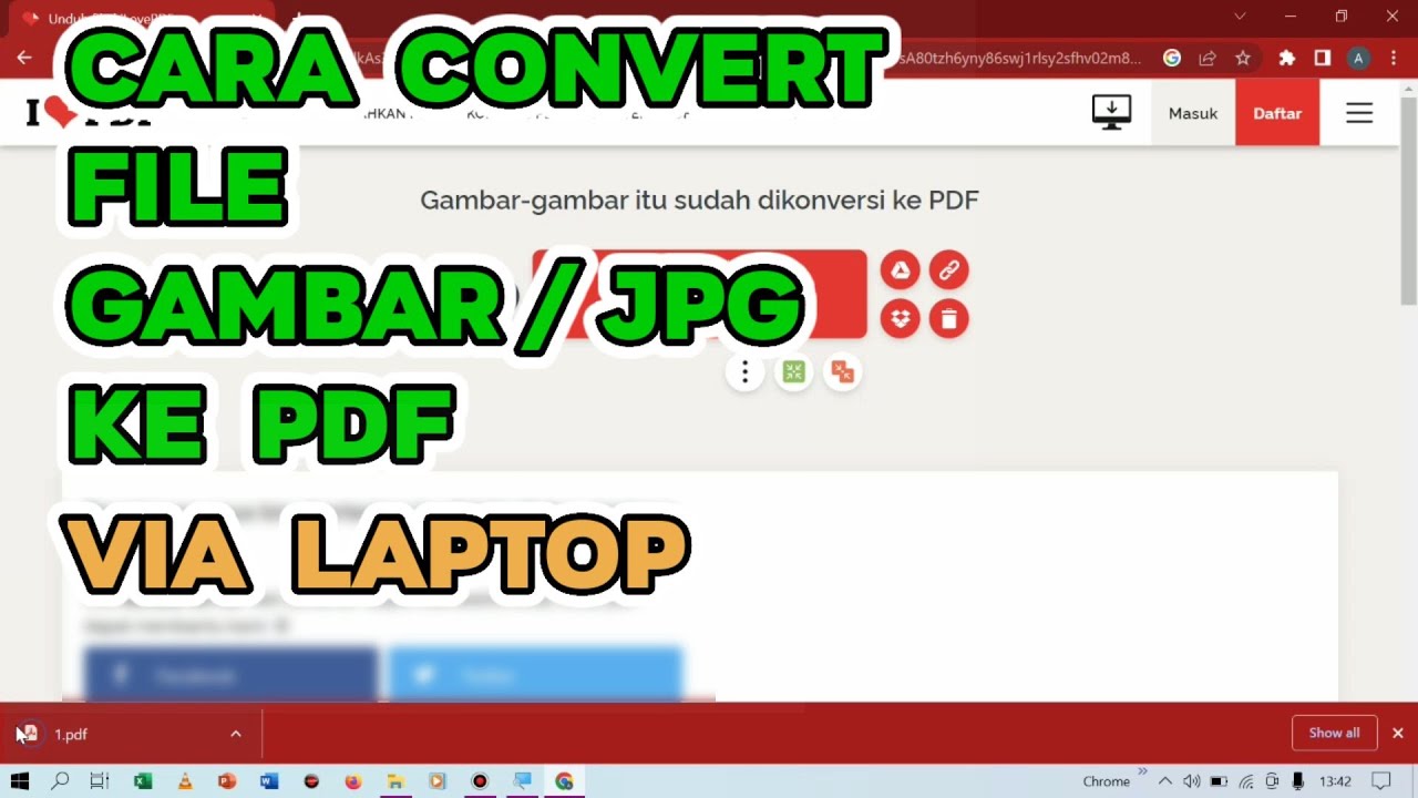 Convert Gambar (Jpg) Menjadi File Pdf di Laptop / Komputer