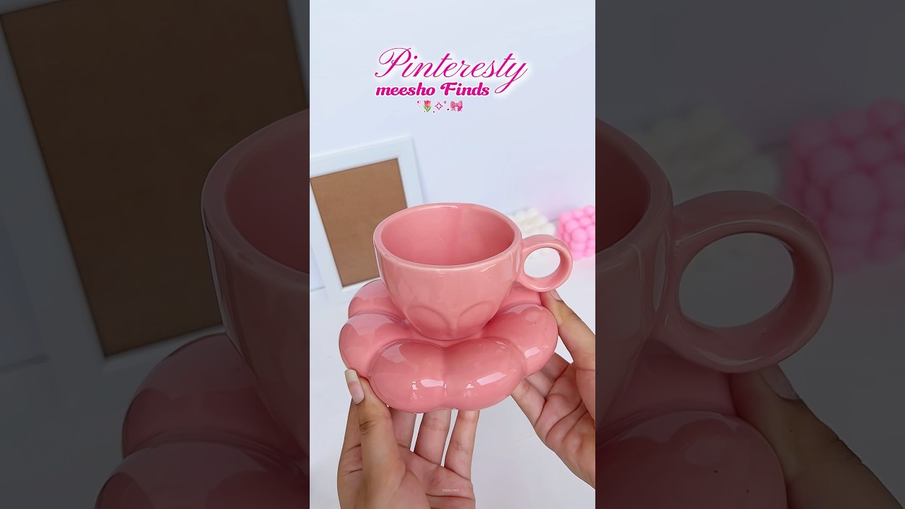 Pinteresty cup on meesho 🌸| best aesthetic crockery cup meesho finds #meesho #meeshofinds