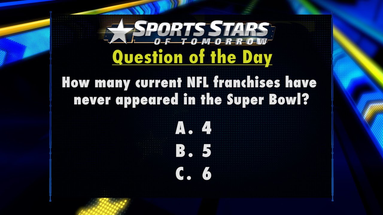 Question of the Day: NFL Teams Without a Super Bowl Appearance