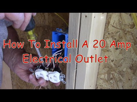 How To Install A 20 Amp Electrical Outlet