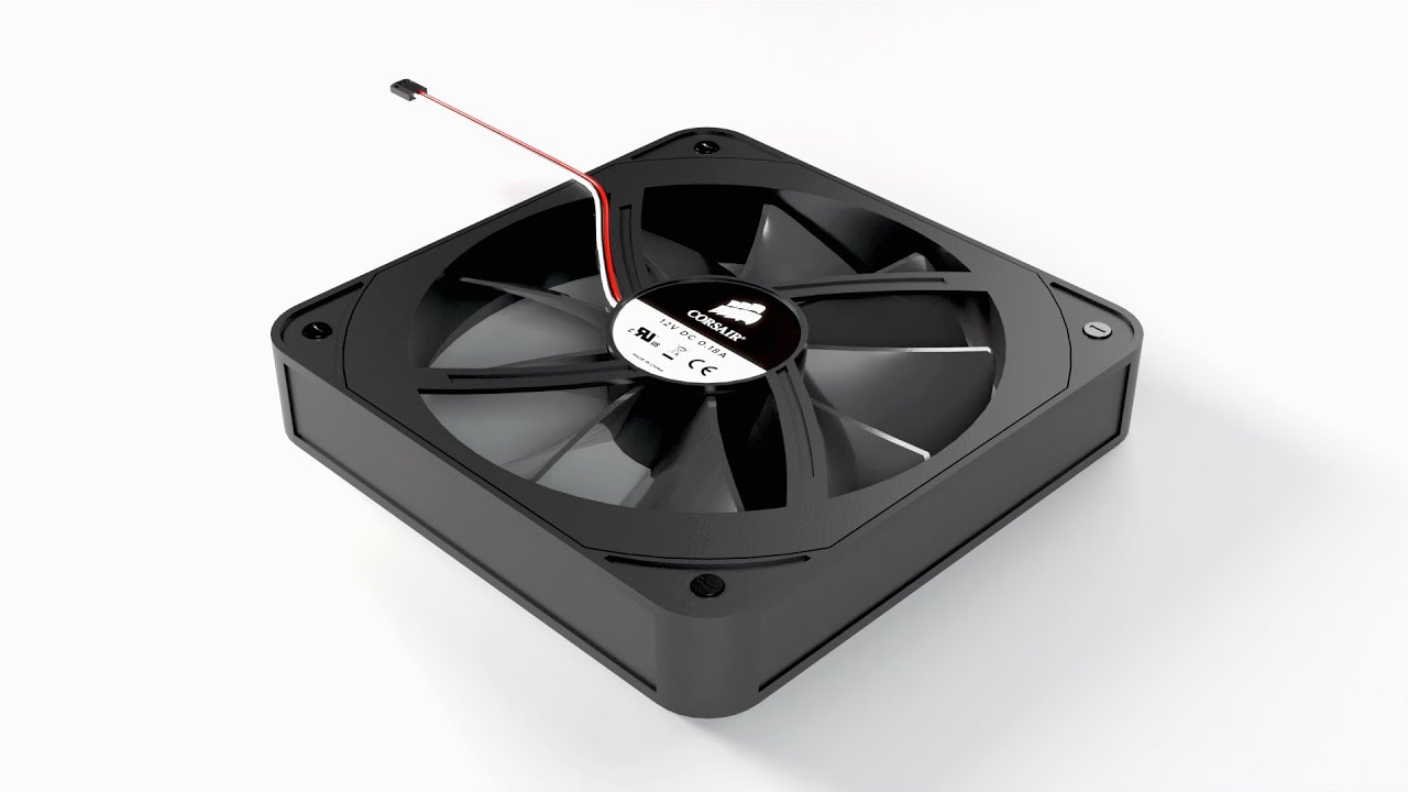 PC-L&uuml;fter Corsair Gaming 3D Modell