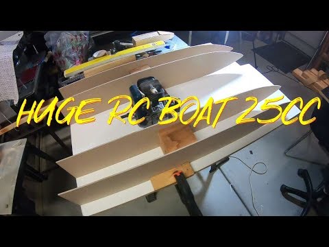 HUGE 25CC RC BOAT BUILD -BUILDING THE HULL PART 1